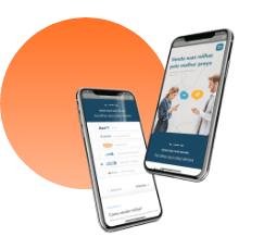 Ilustração de dois celulares